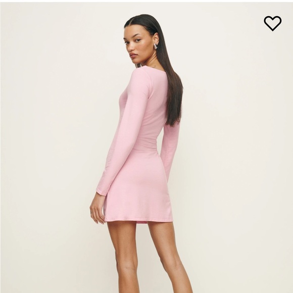 Reformation Pink Long Sleeve Dress - Picture 6 of 6